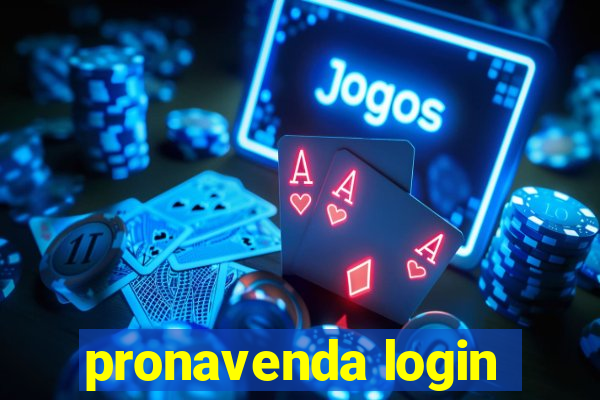 pronavenda login