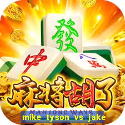 mike tyson vs jake paul assistir online