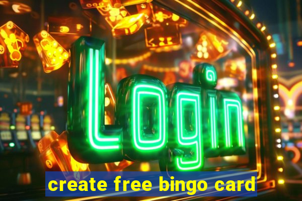 create free bingo card