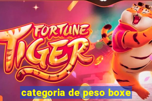 categoria de peso boxe