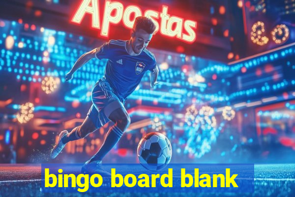 bingo board blank