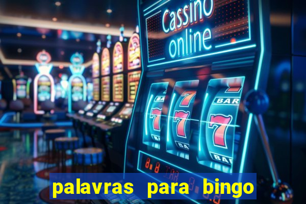 palavras para bingo cha de bebe