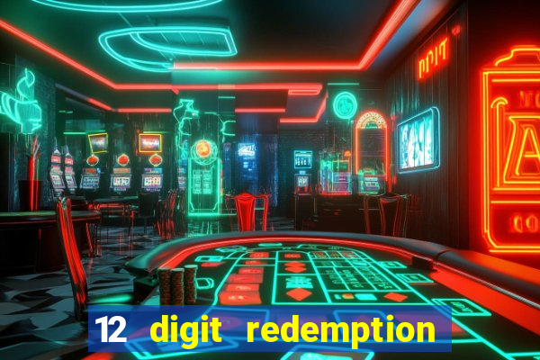 12 digit redemption code for golden hearts casino