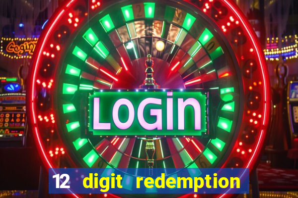 12 digit redemption code for golden hearts casino