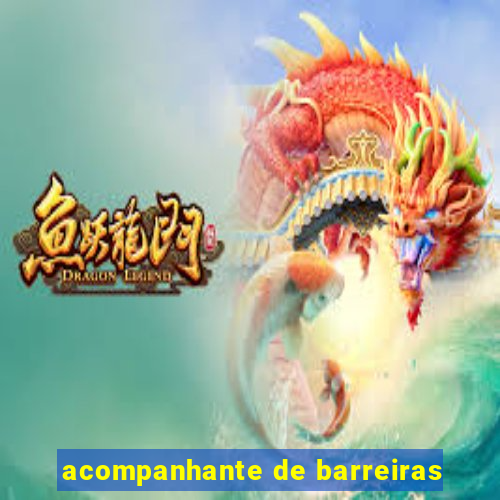 acompanhante de barreiras