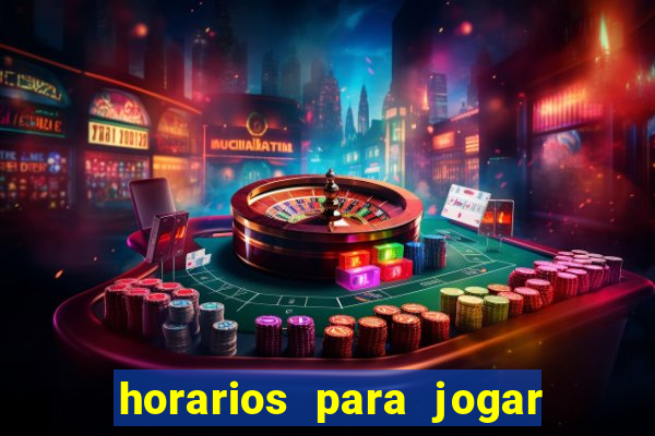 horarios para jogar na blaze