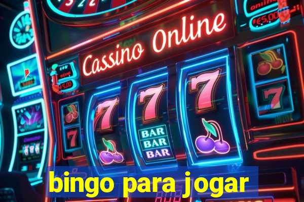 bingo para jogar