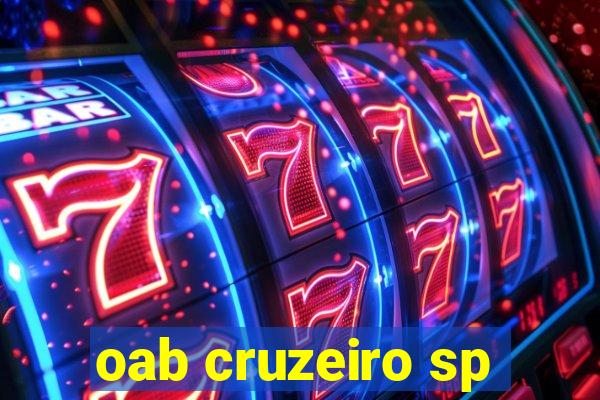 oab cruzeiro sp