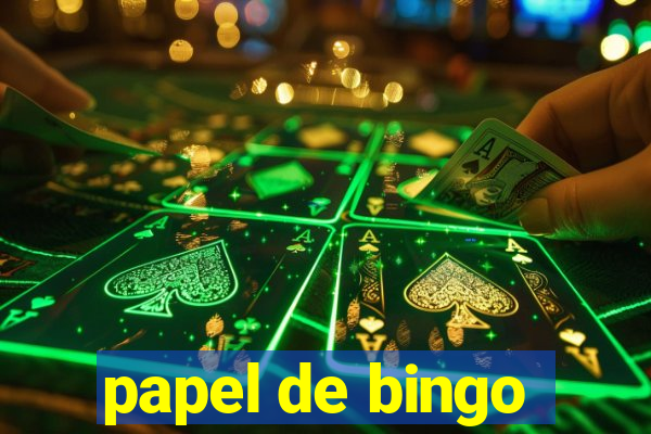 papel de bingo