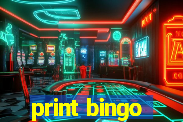 print bingo