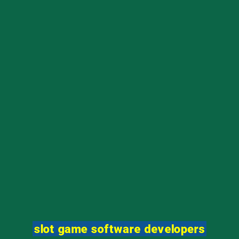 slot game software developers