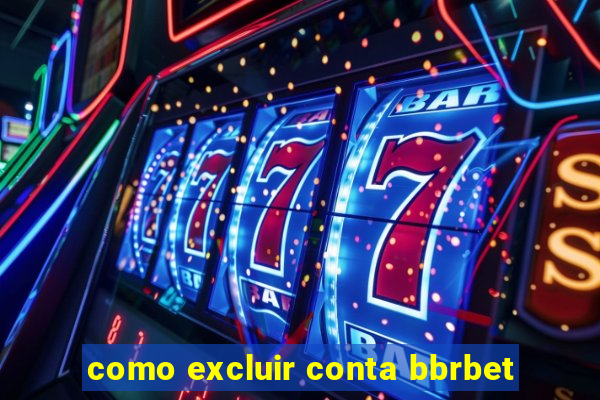 como excluir conta bbrbet