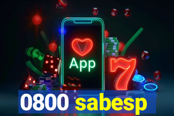 0800 sabesp