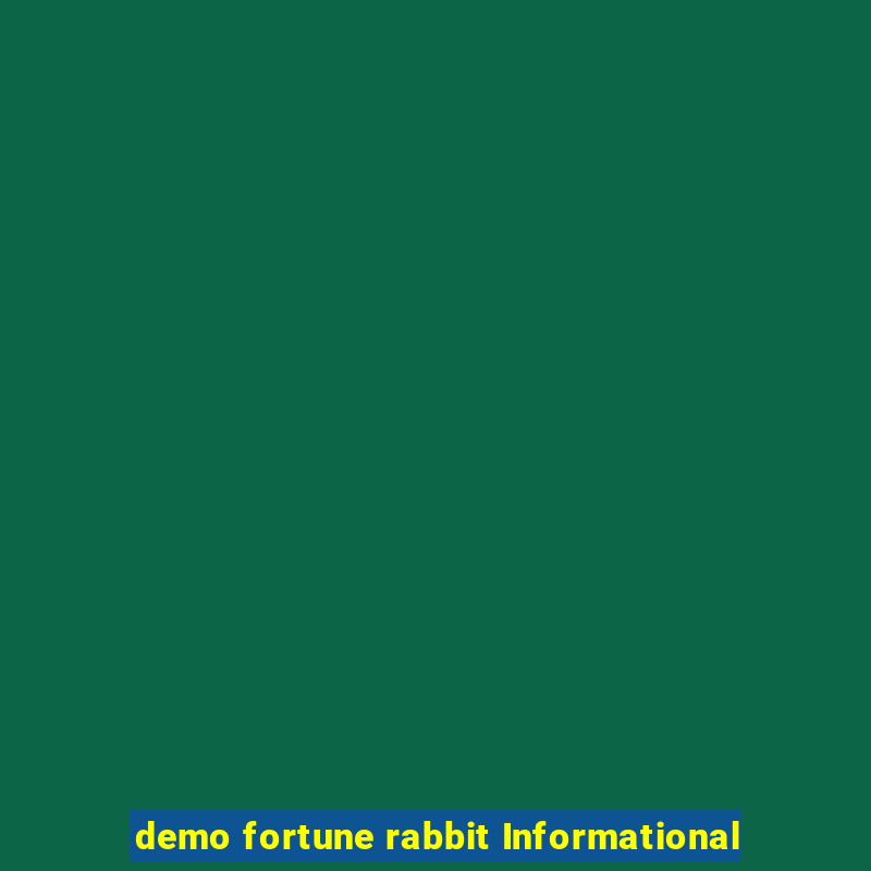 demo fortune rabbit Informational