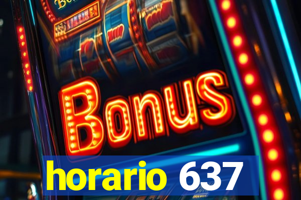 horario 637