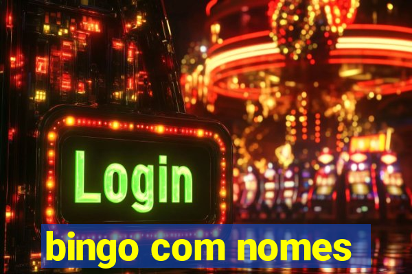 bingo com nomes