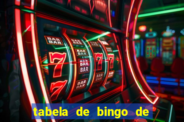 tabela de bingo de 1 a 100