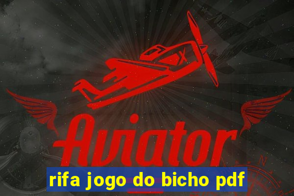 rifa jogo do bicho pdf