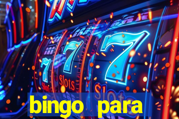 bingo para despedida de solteira para imprimir