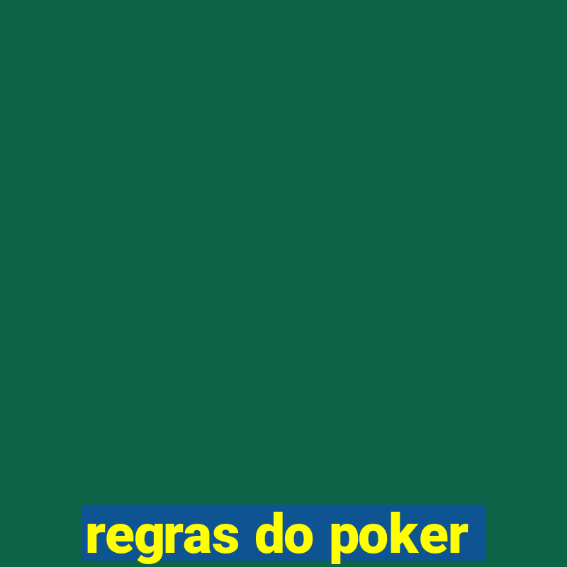 regras do poker