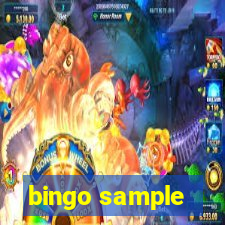 bingo sample