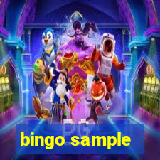 bingo sample