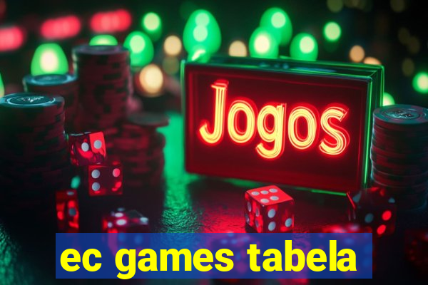 ec games tabela