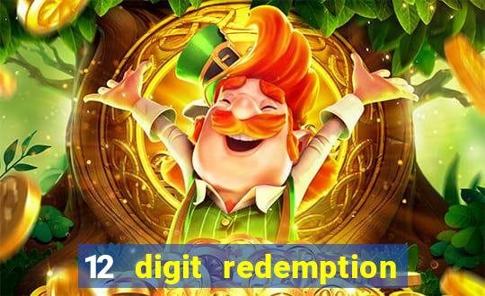 12 digit redemption code for golden hearts casino