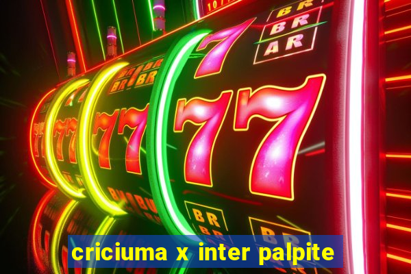 criciuma x inter palpite